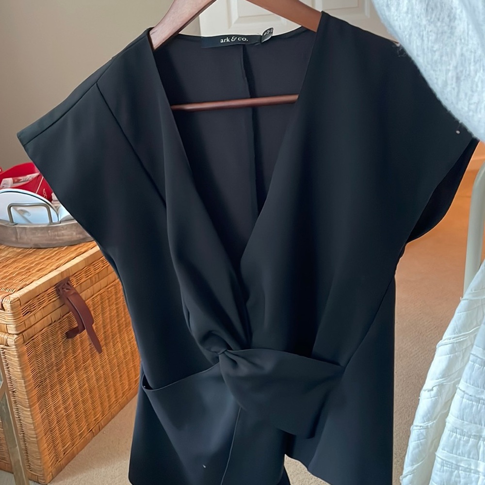 Ark & Co deep front blouse